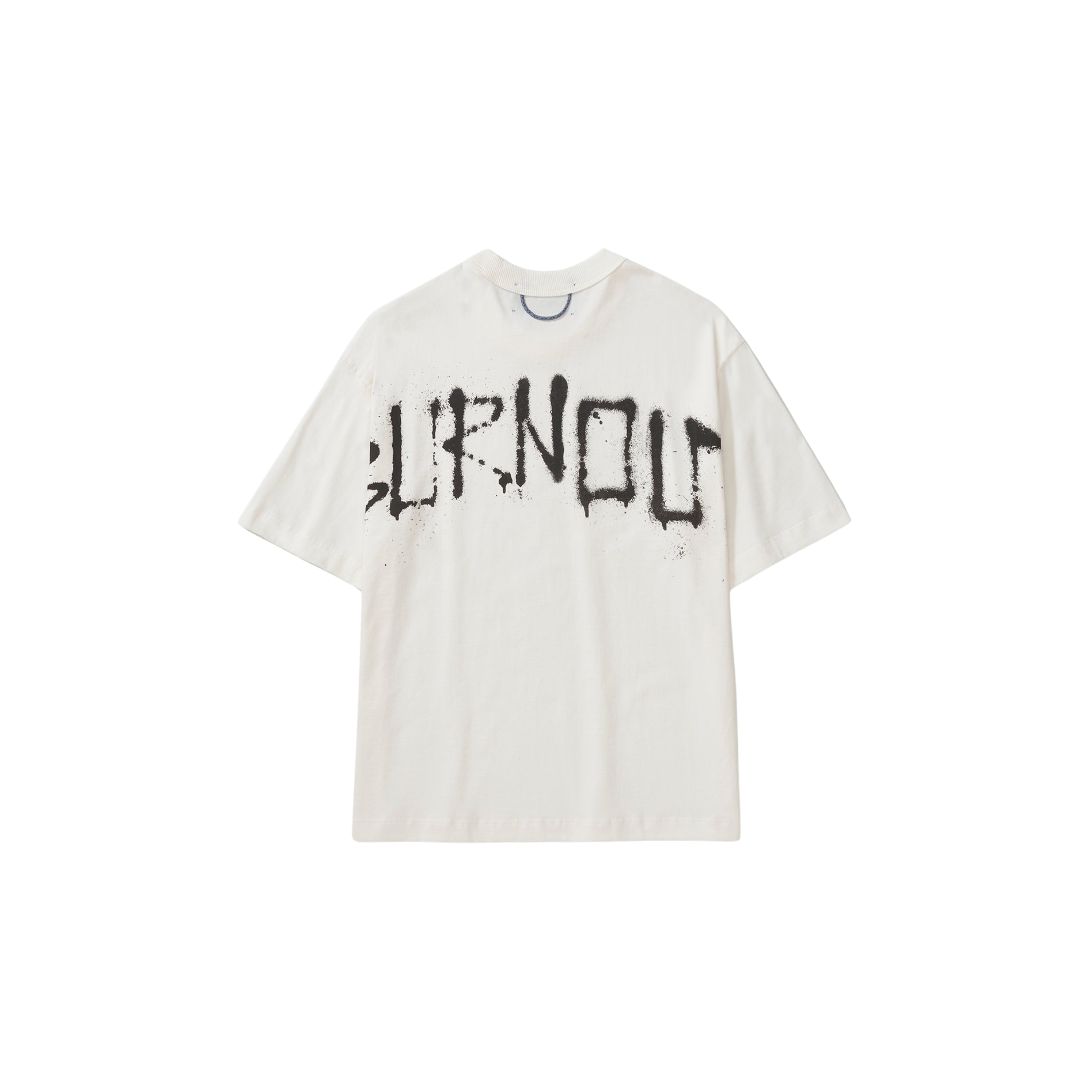 Camiseta QUADRO Grafite Burnout Boxy Off White
