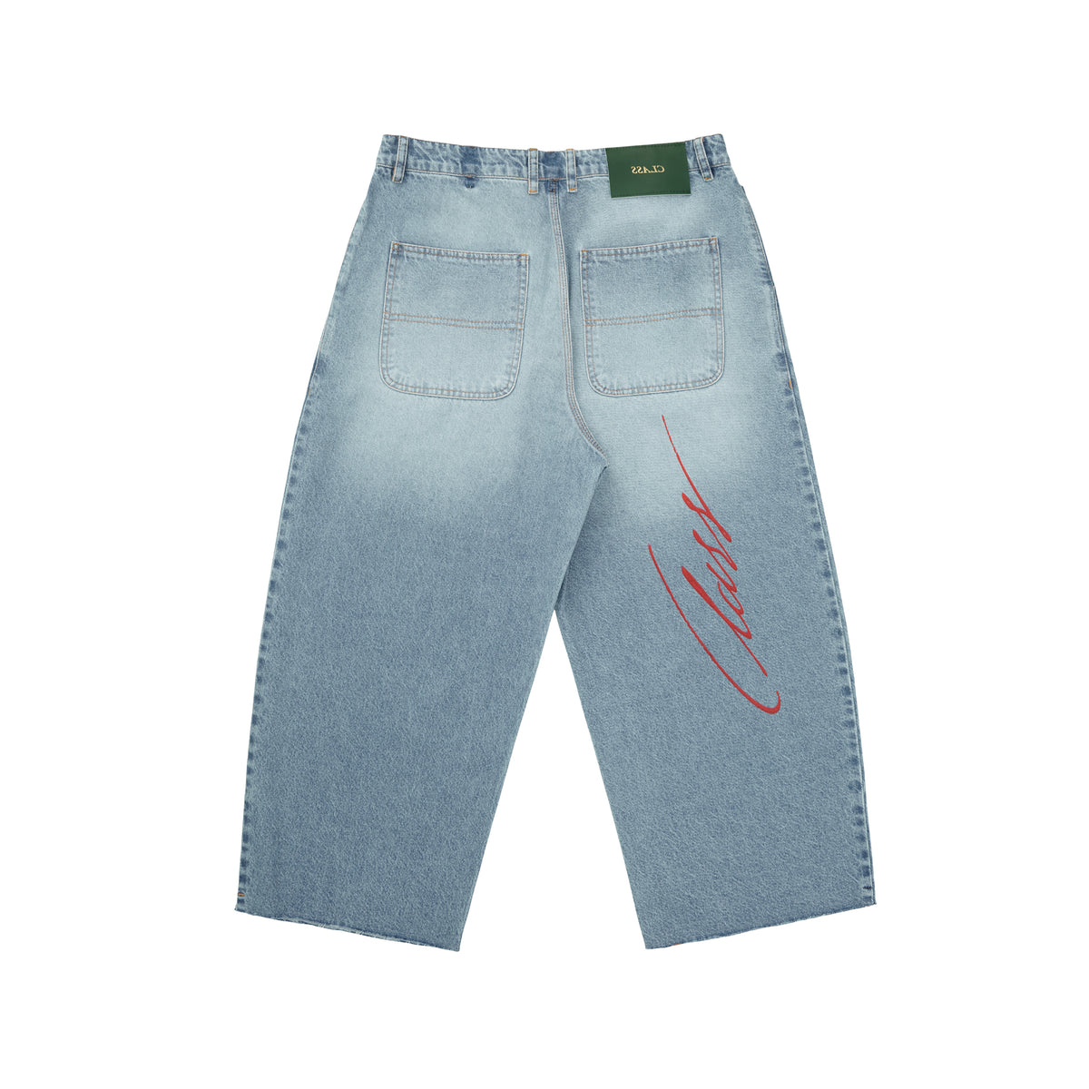 Calça CLASS Wide Jeans Pants Class Serigraphy Blue