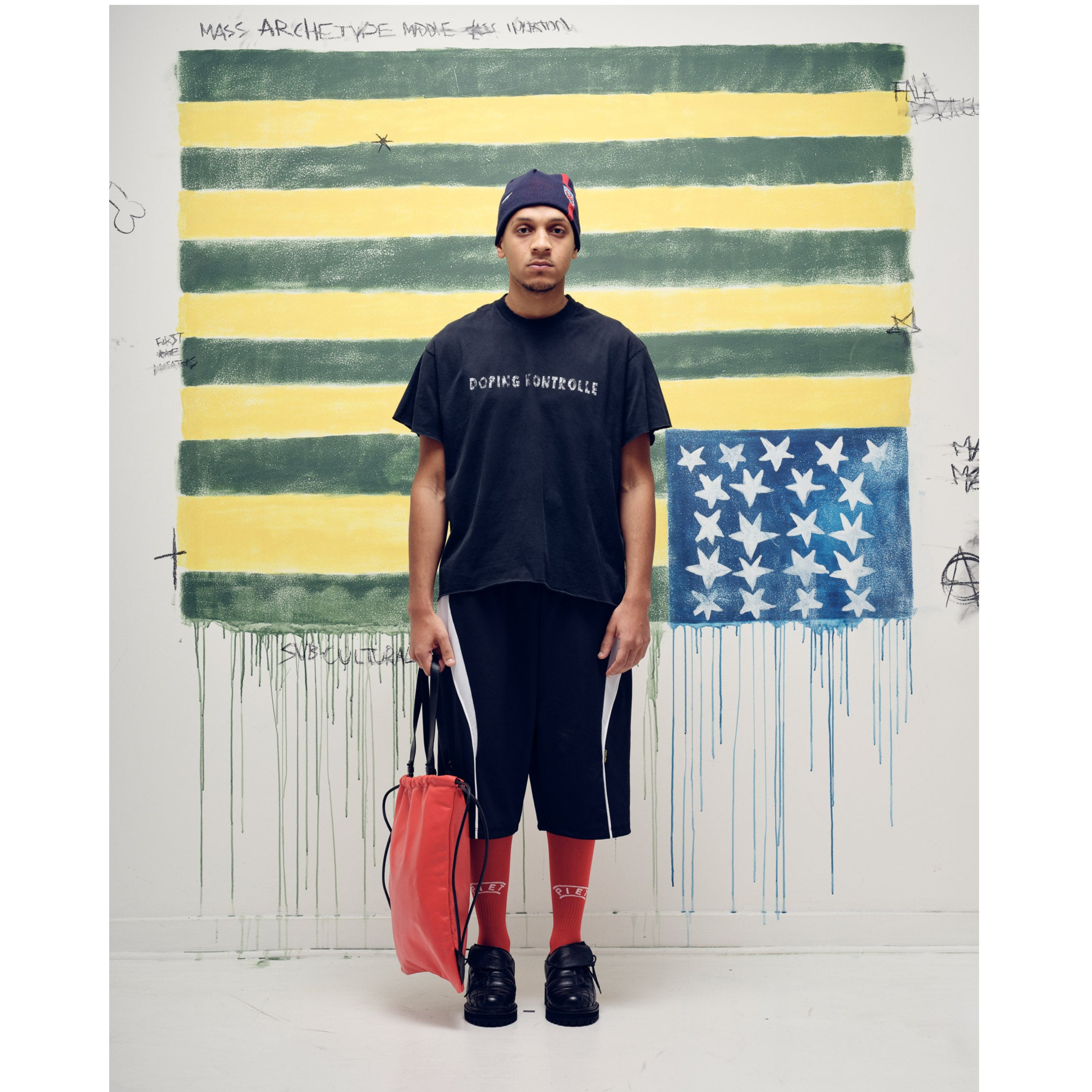 Short PIET Soccer Baggy Black