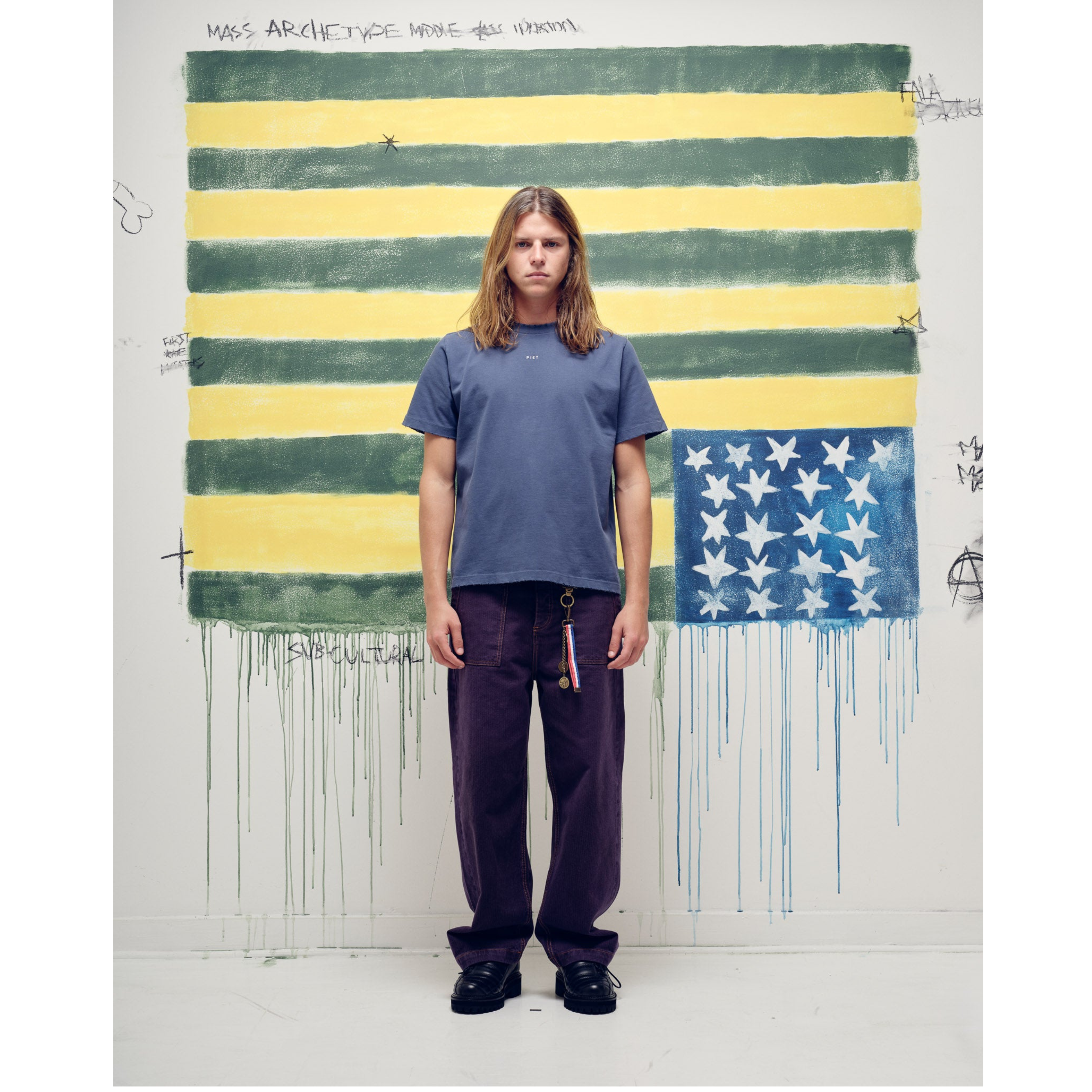 Camiseta PIET Vintage Blue