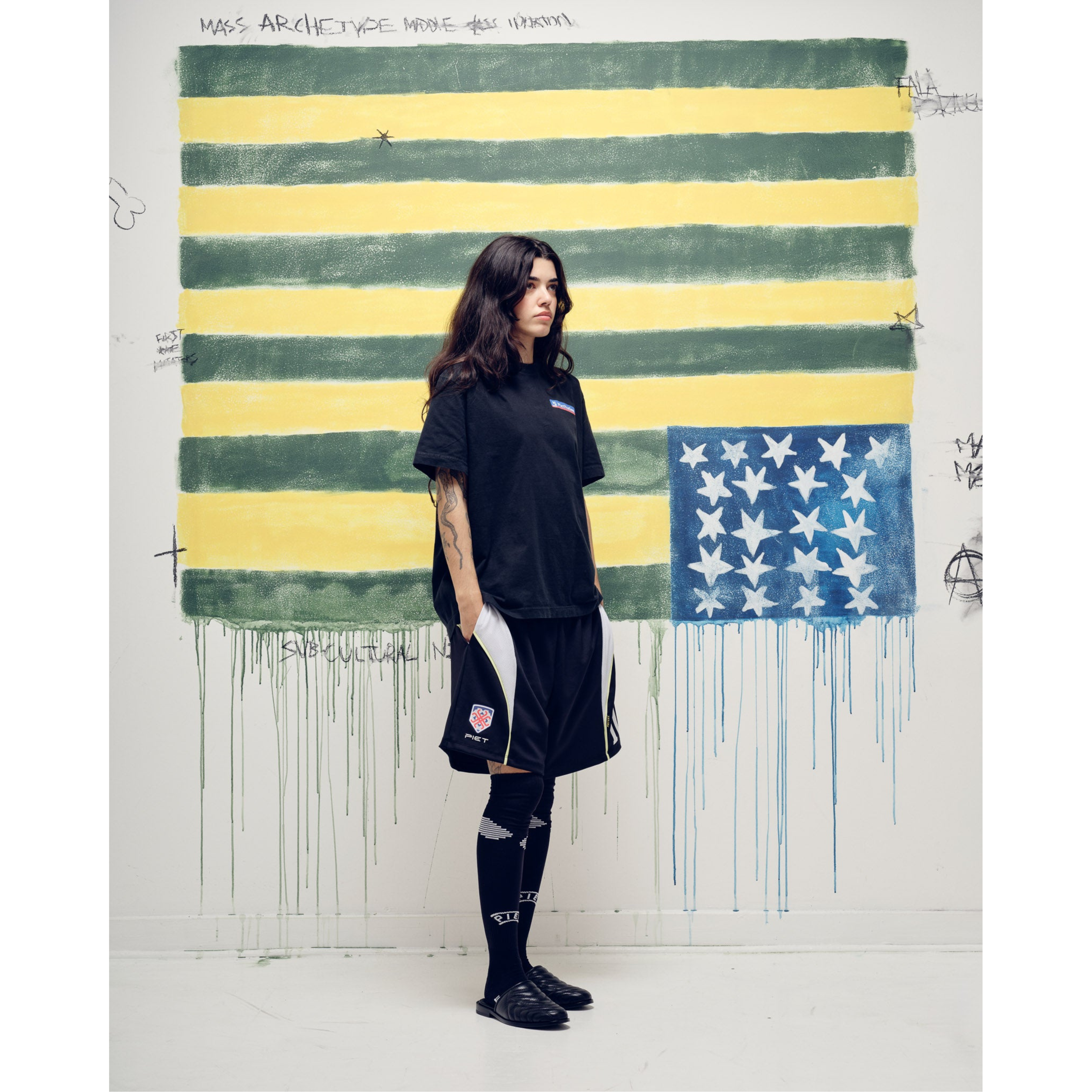 Short PIET Soccer Black