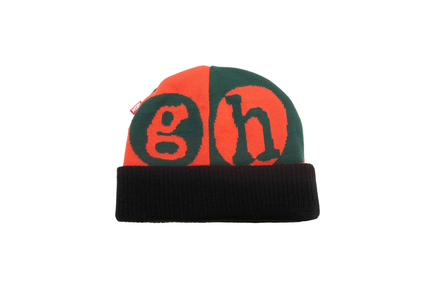 HIGH - Beanie Noir Red/Green