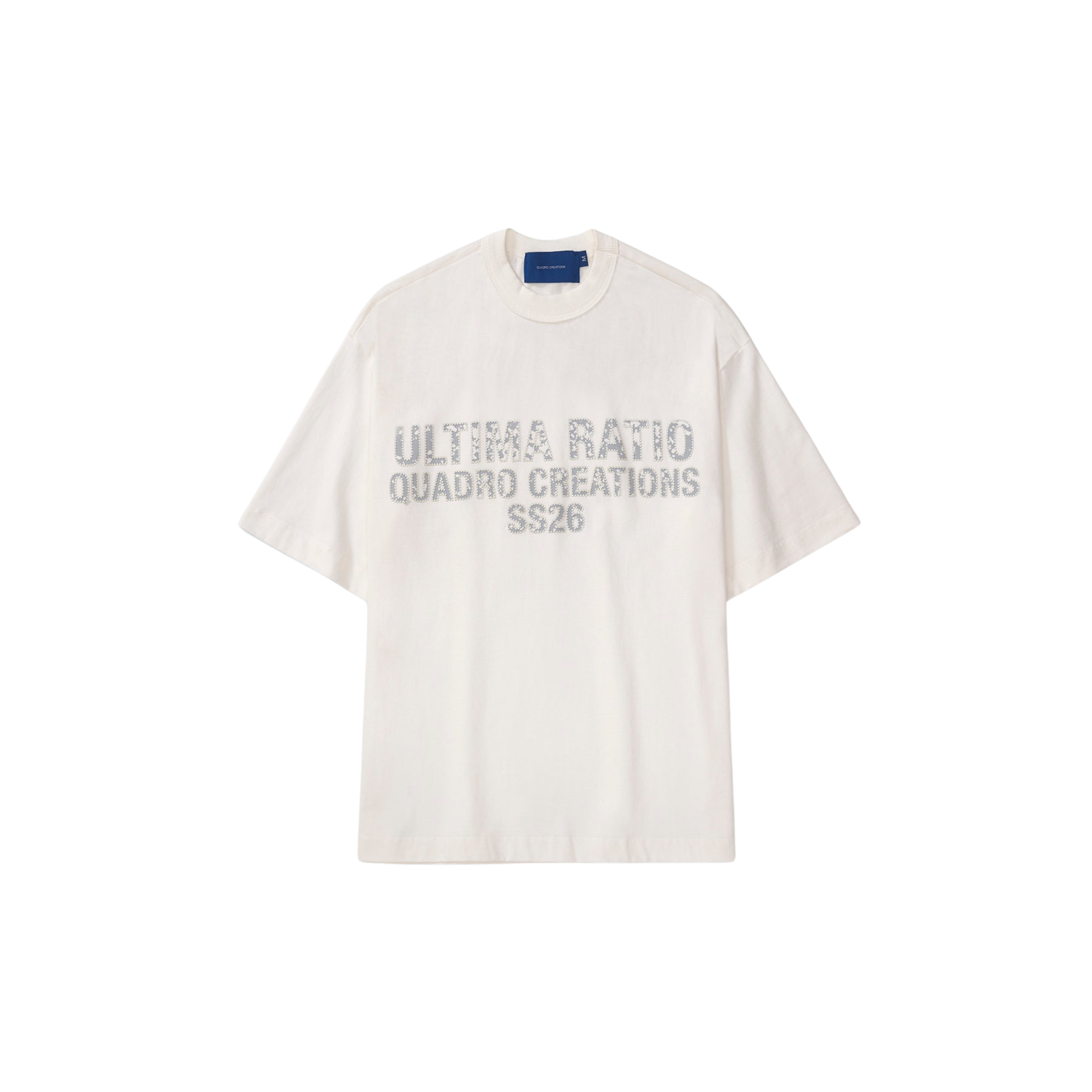 Camiseta QUADRO Ratio Dots Boxy Off White