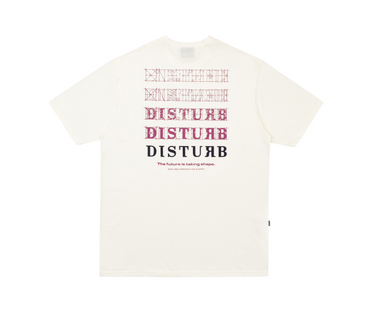 DISTURB - Camiseta Future Logo In Off-White