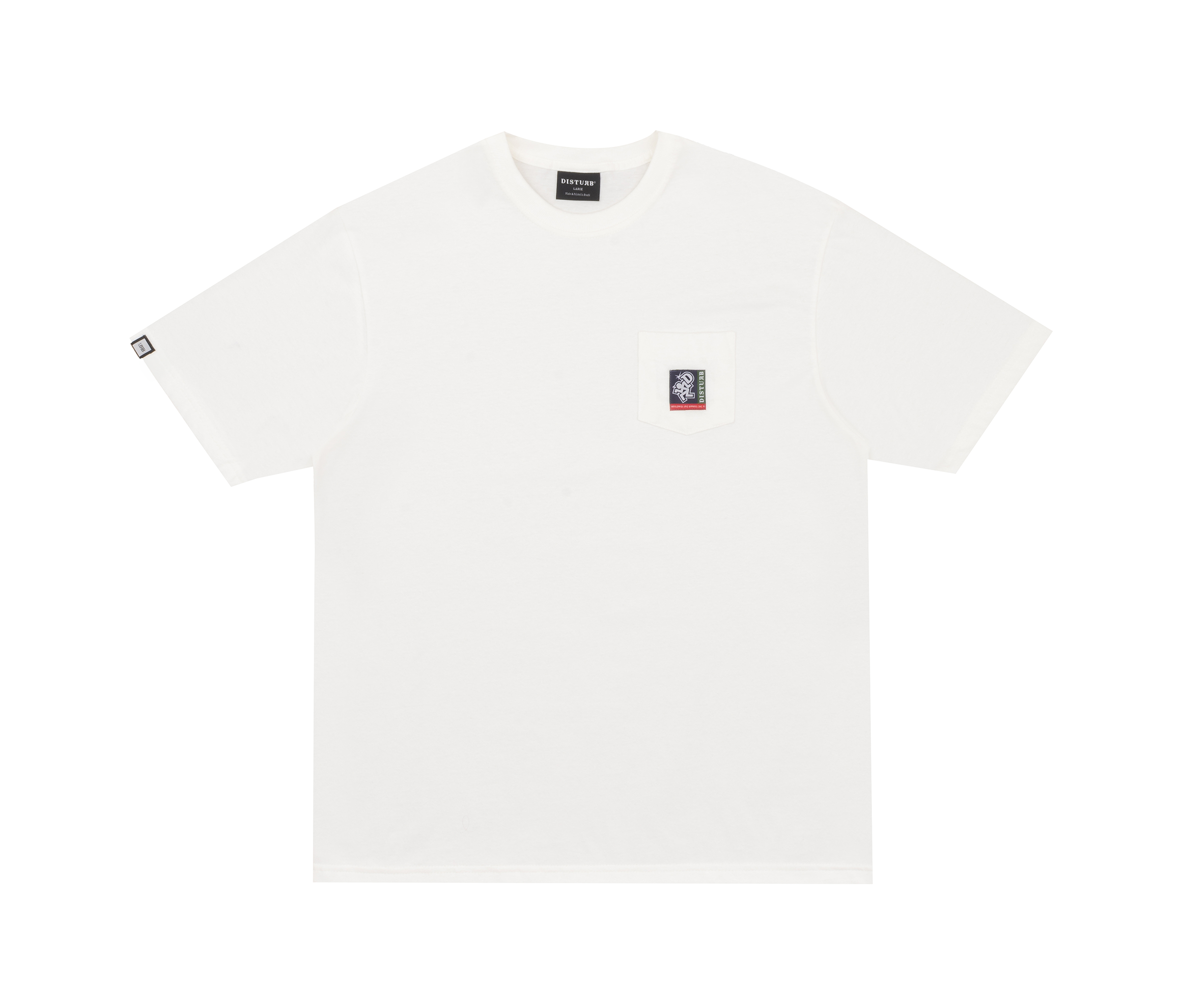 DISTURB - Camiseta Heritage Pocket in Off-White