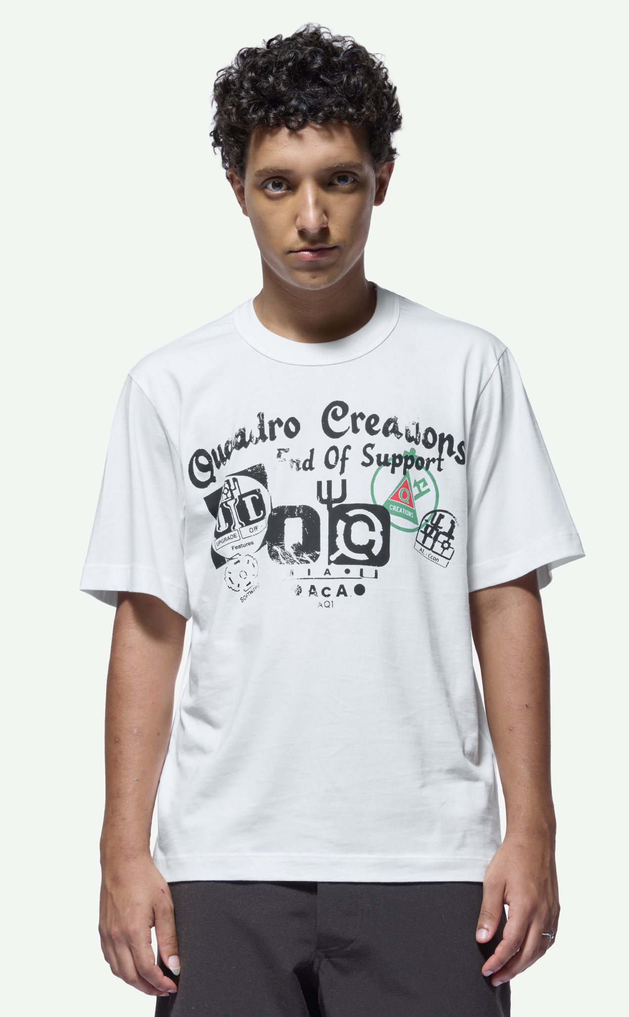 Camiseta QUADRO Qc Icons Regular Off White