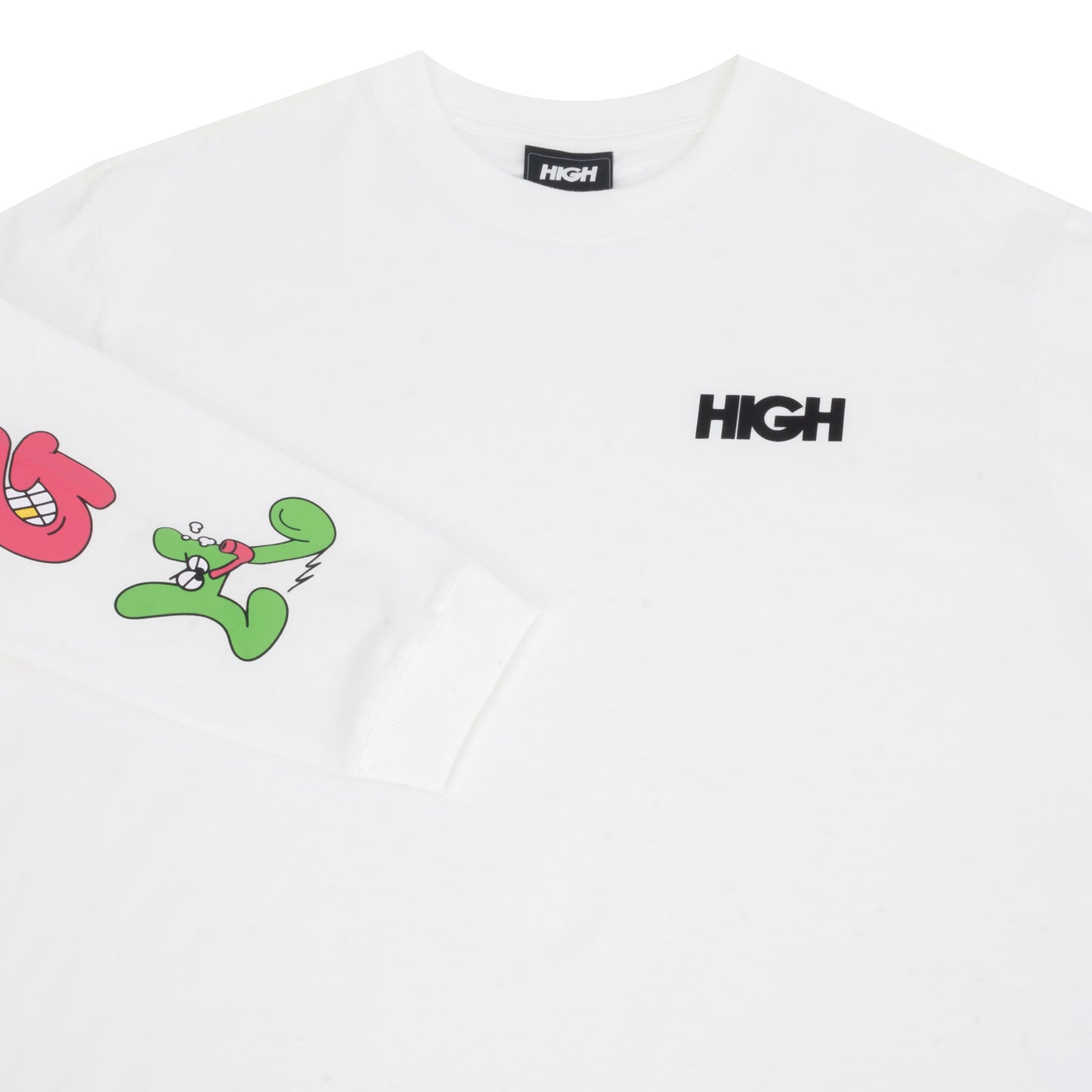 HIGH - Longsleeve Goffy White