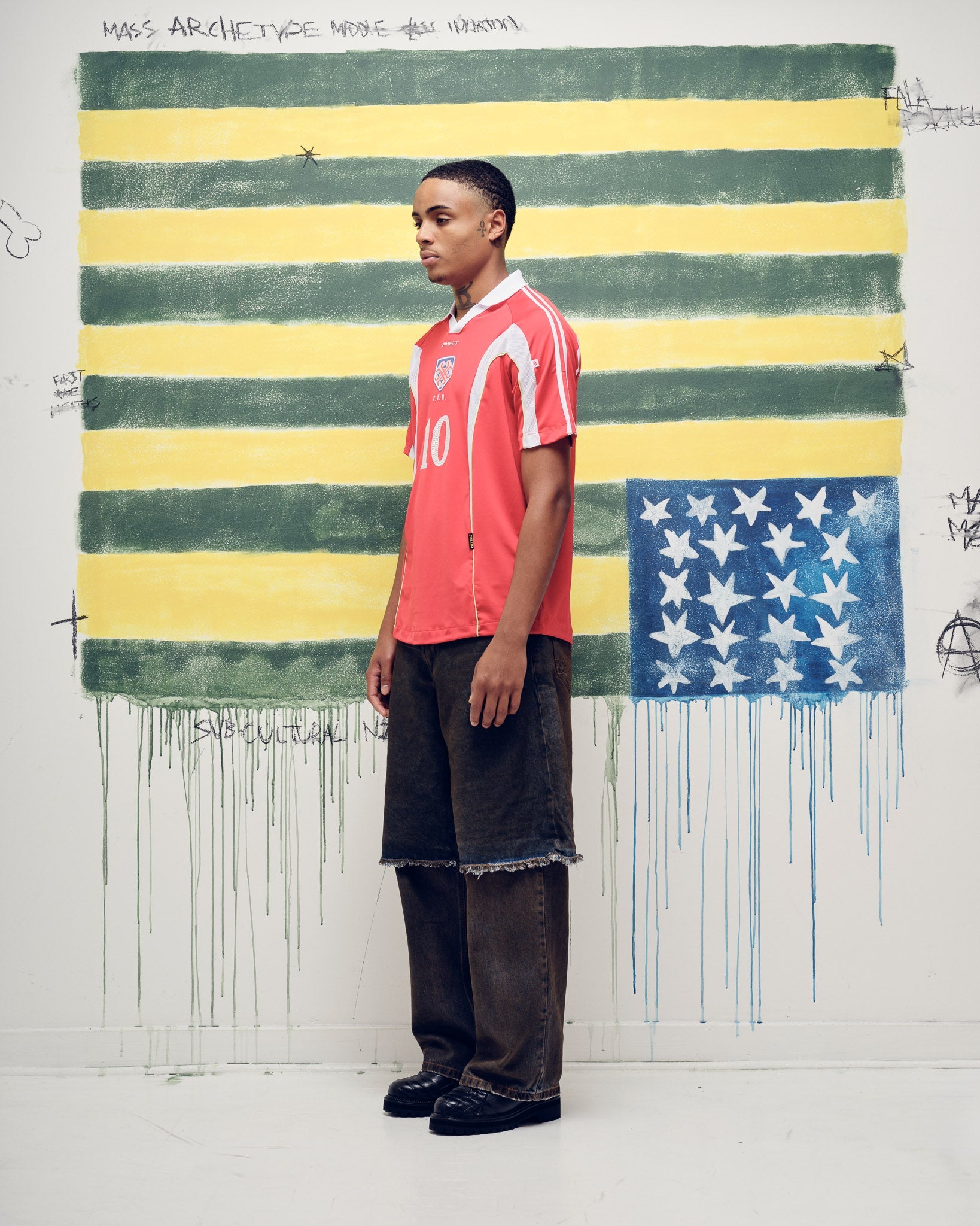 Camiseta PIET F.C. Short Sleeve Jersey Red