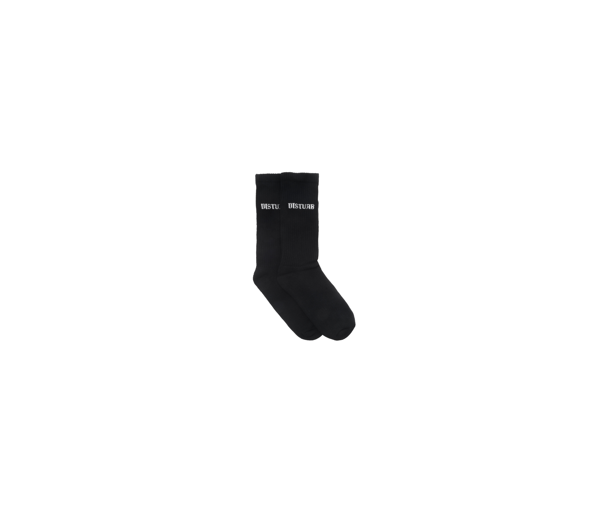 DISTURB - Socks Signature In Black