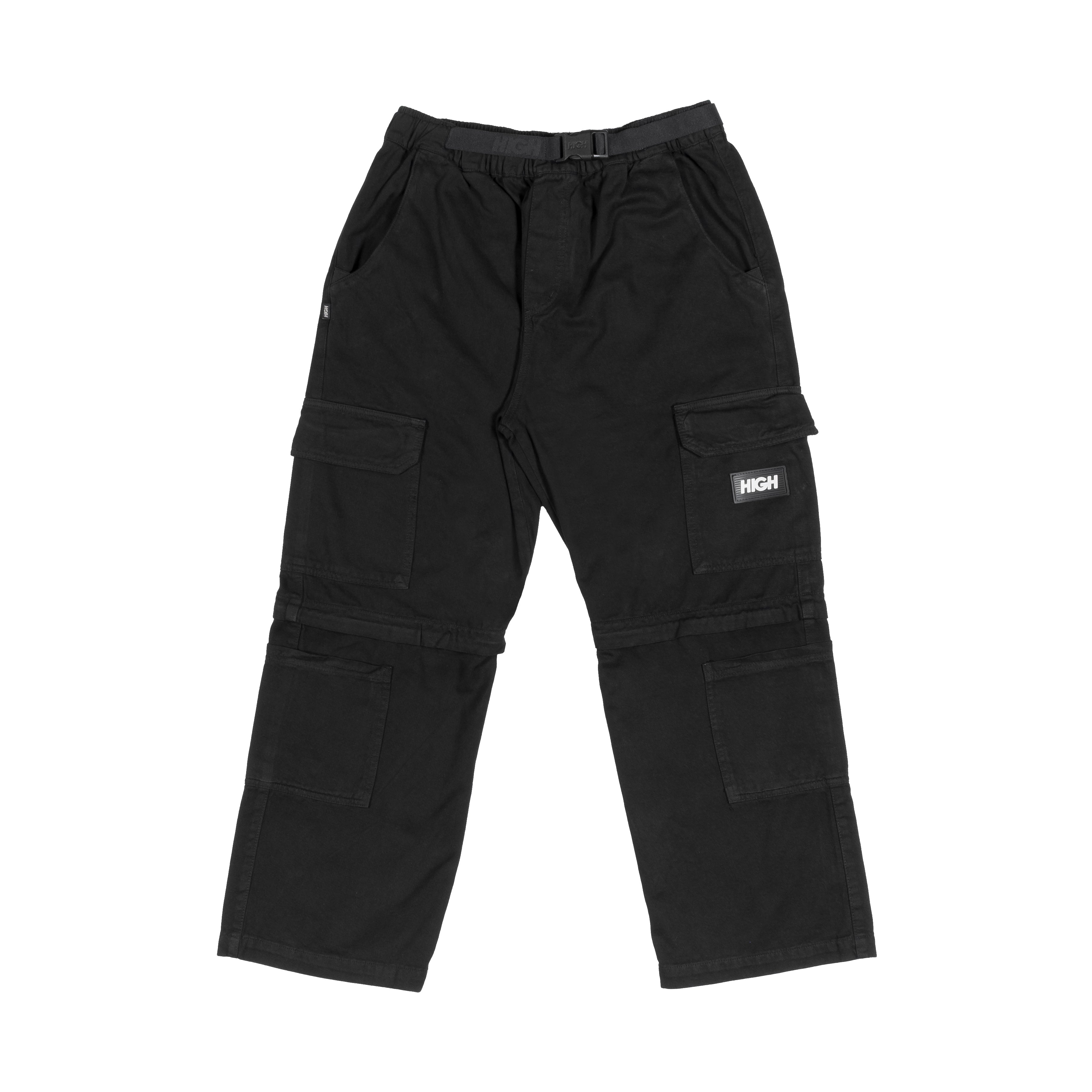 HIGH - Strapped Cargo Pants Tactical Black