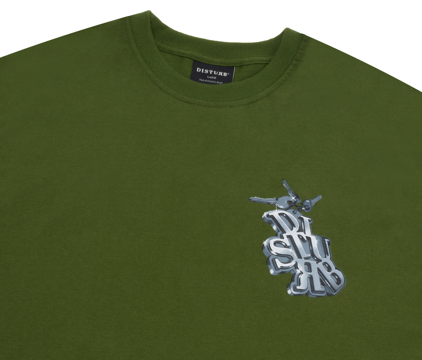 DISTURB - Camiseta Street Keys in Green