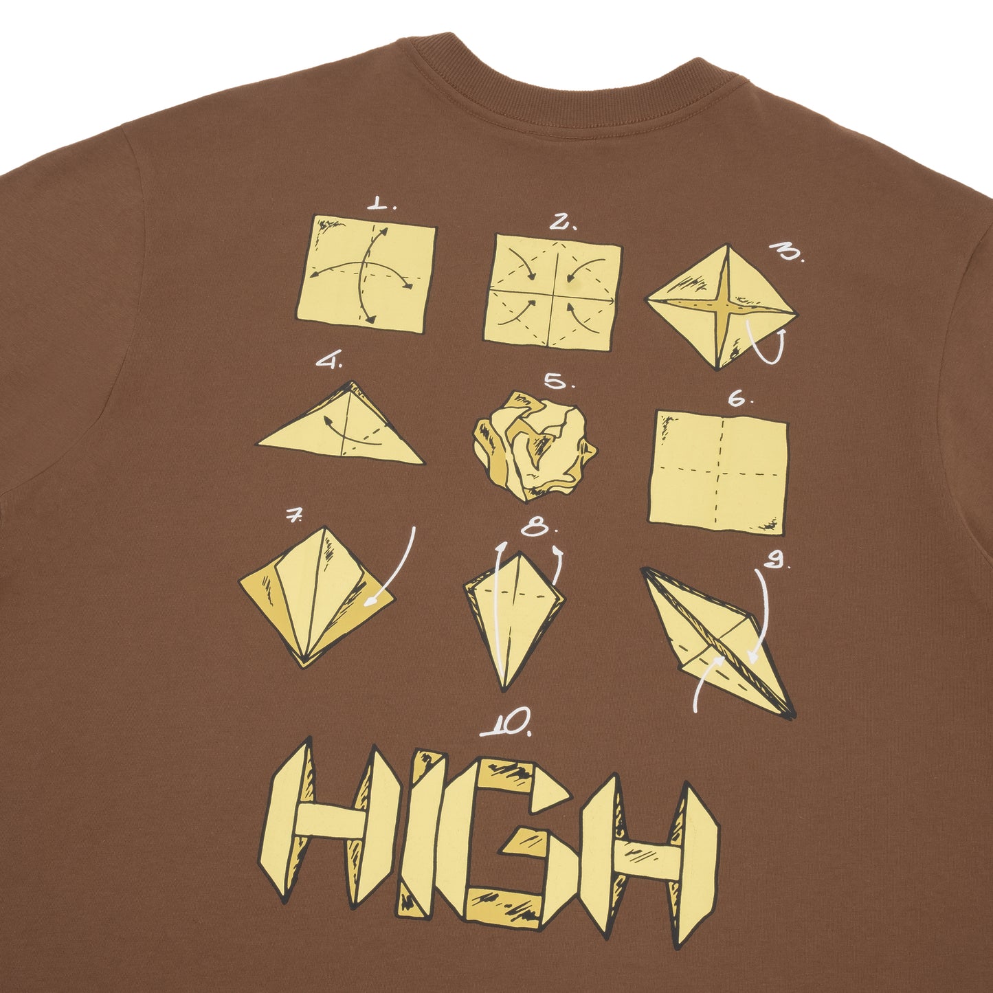 HIGH - Camiseta Origami Brown