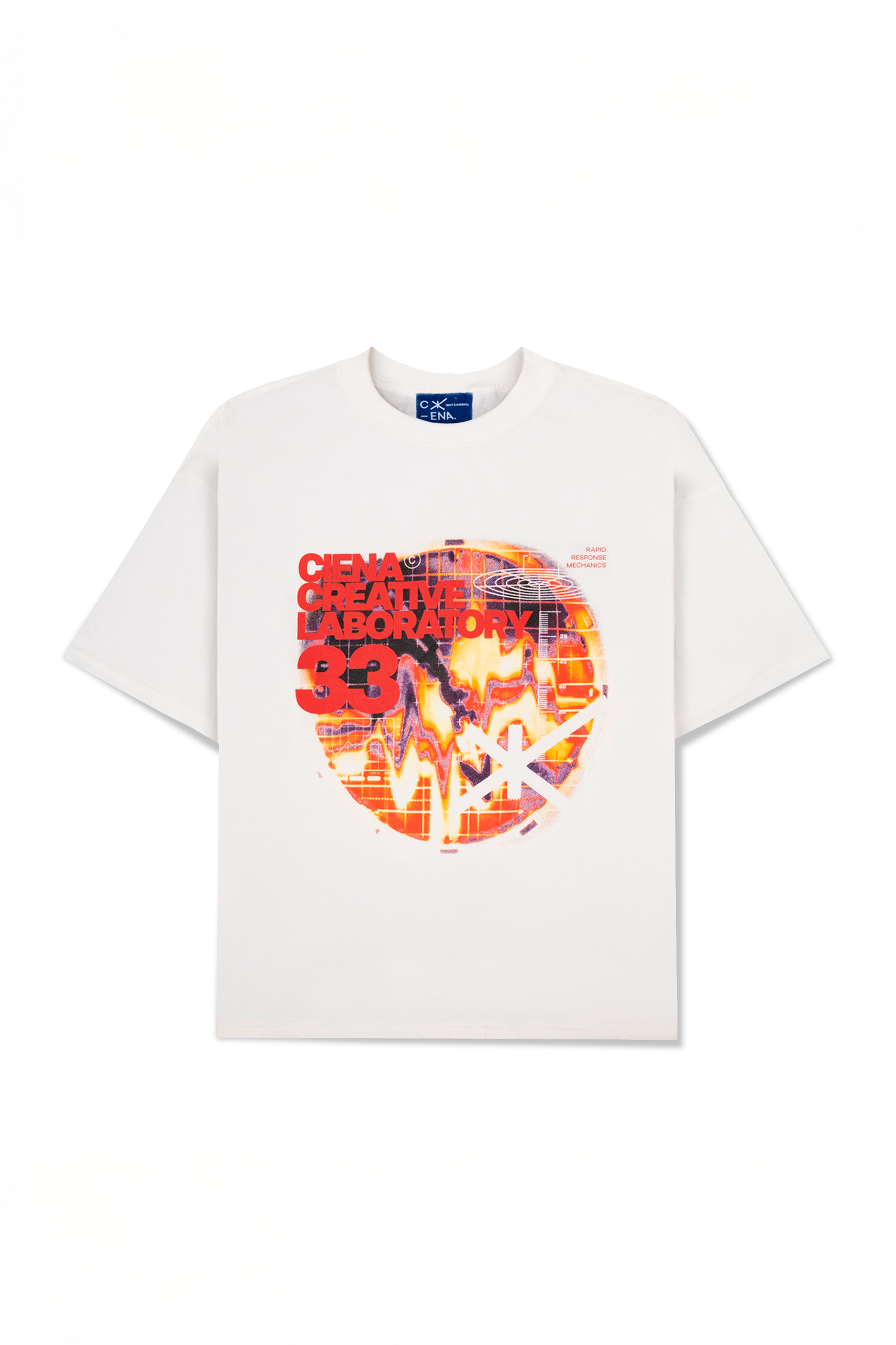 Camiseta CIENA Radar White Heavy