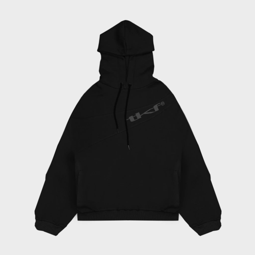 Moletom "Double Layer Black Hoodie" Preto