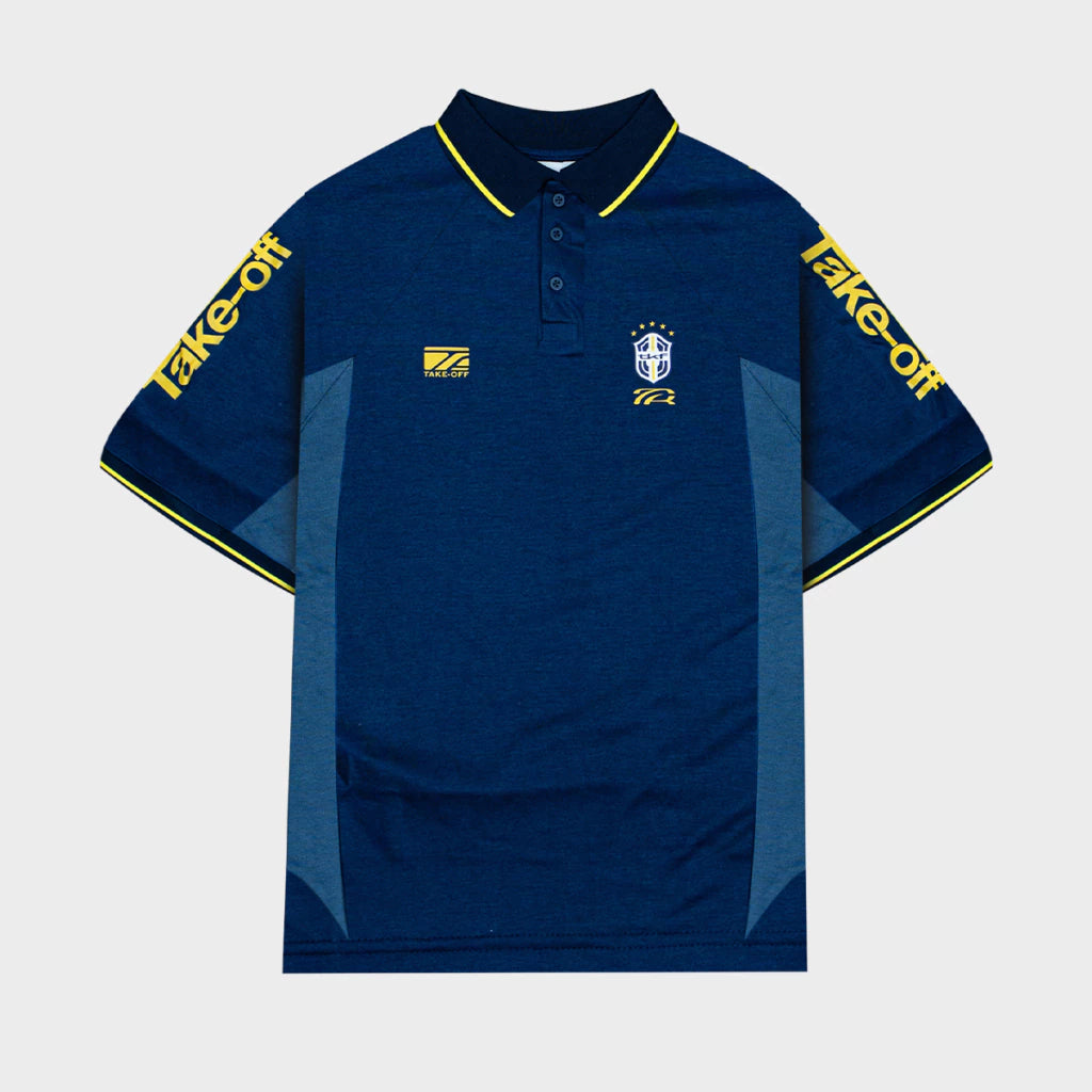 Camiseta Take Off "Nação v1 Polo Sport" Azul