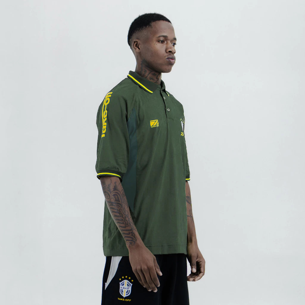 Camiseta Take Off "Nação v2 Polo Sport" Verde