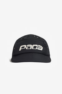 PACE - 5 PANEL HAT BLACK