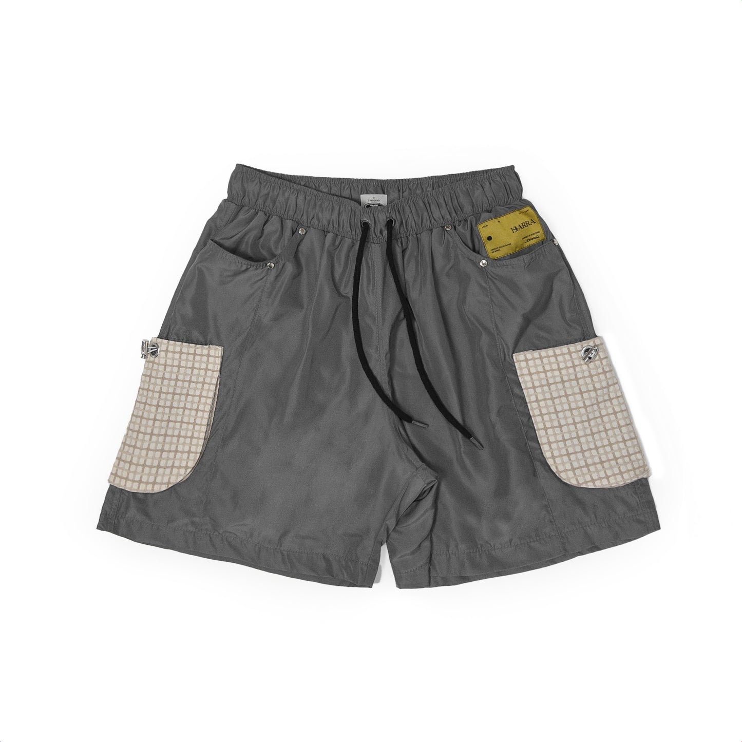 Barra Crew - Short "Textura" Cinza